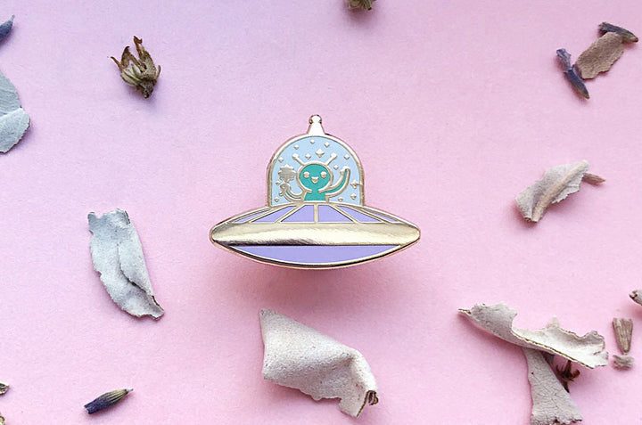Tiny Alien Enamel Pin