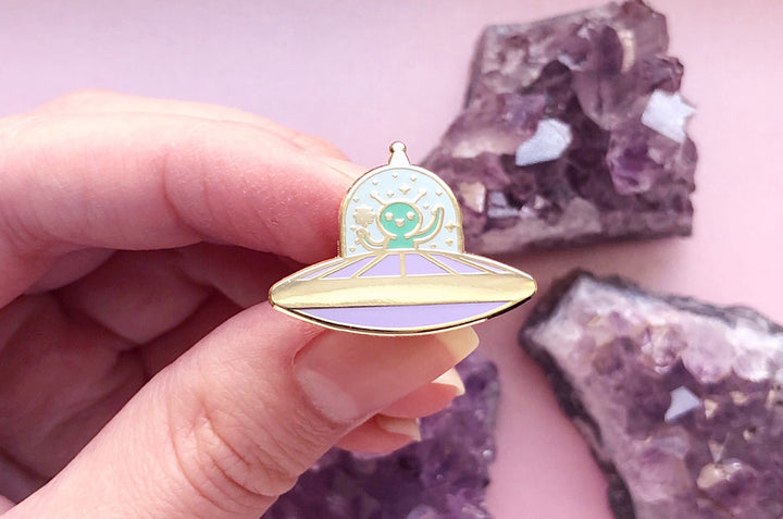 Tiny Alien Enamel Pin