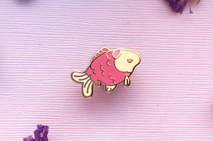 Tiny Goldfish Enamel Pin