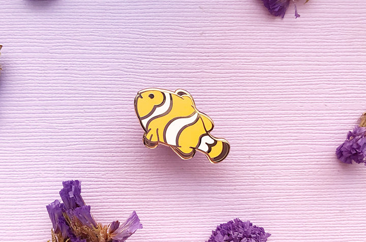 Tiny Clownfish Enamel Pin