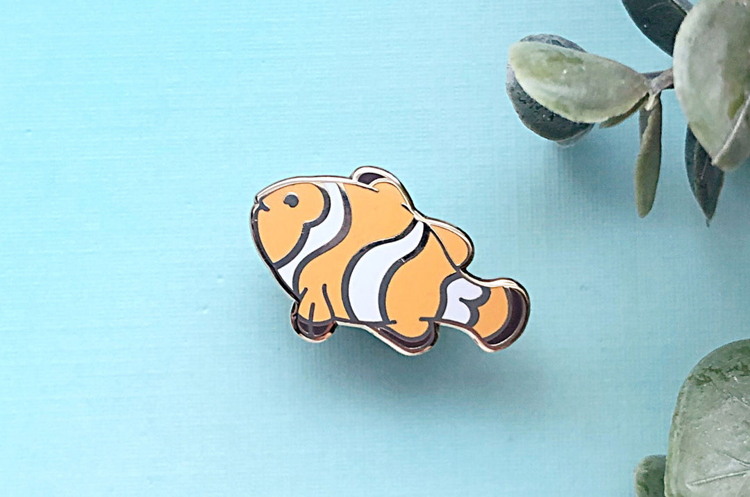 Tiny Clownfish Enamel Pin