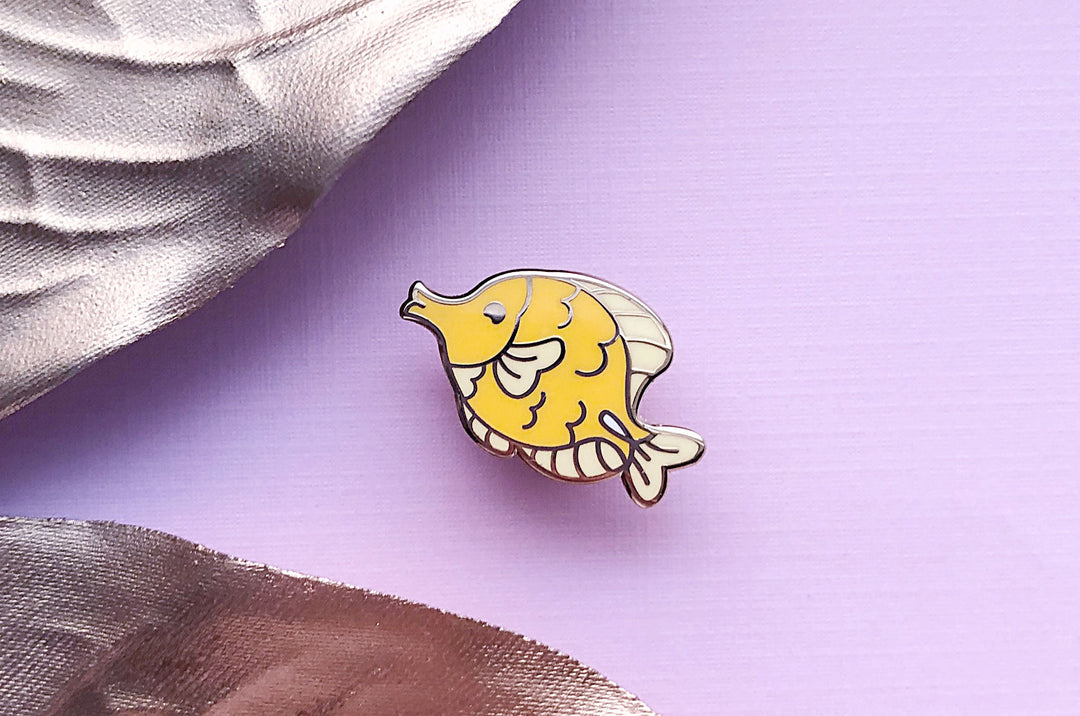 Tiny Yellow Tang Enamel Pin