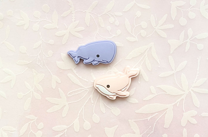Sperm Whale and Humpback Whale Mini Magnet Set