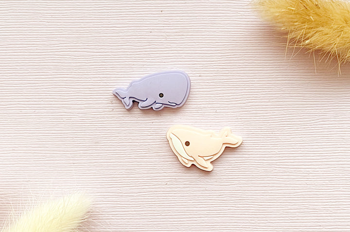 Sperm Whale and Humpback Whale Mini Magnet Set