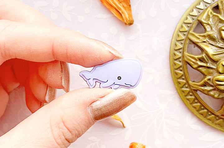 Sperm Whale and Humpback Whale Mini Magnet Set