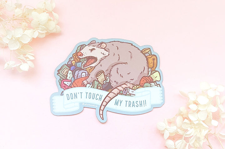 Don't Touch My Trash Possum Magnet