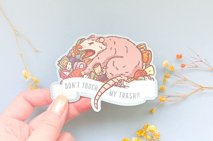 Don't Touch My Trash Possum Magnet