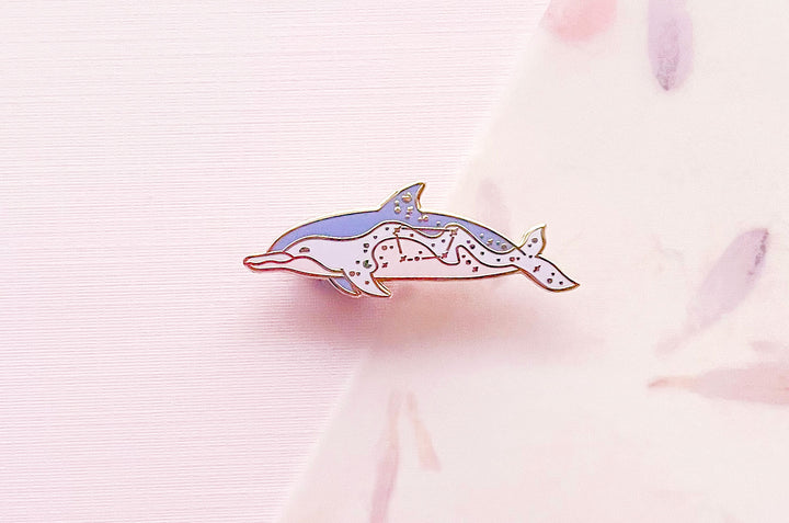 Norma Constellation Tucuxi Dolphin Enamel Pin