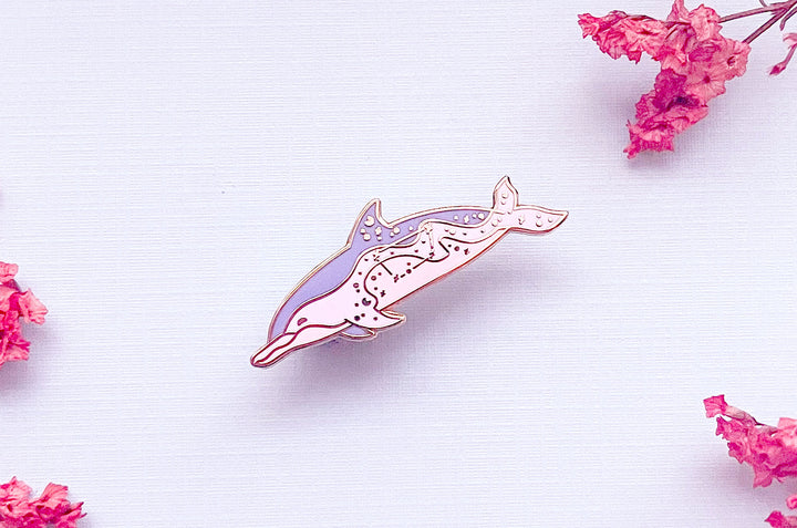 Norma Constellation Tucuxi Dolphin Enamel Pin