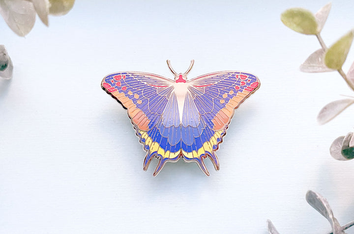 Two-Tailed Pasha Butterfly (Charaxes jasius) Enamel Pin