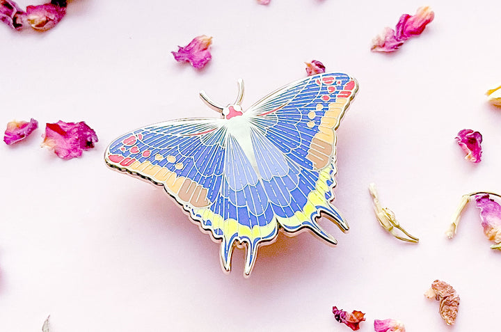Two-Tailed Pasha Butterfly (Charaxes jasius) Enamel Pin