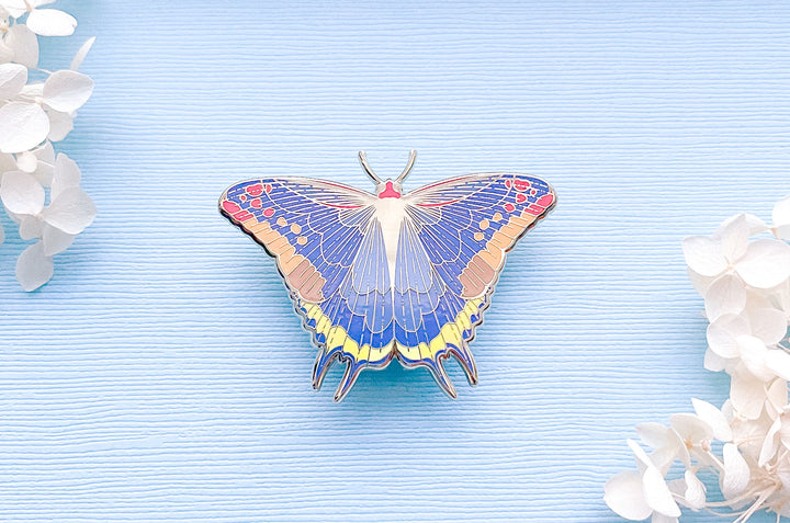 Two-Tailed Pasha Butterfly (Charaxes jasius) Enamel Pin