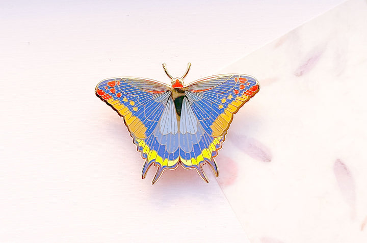 Two-Tailed Pasha Butterfly (Charaxes jasius) Enamel Pin