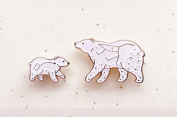 Ursa Major and Ursa Minor Enamel Pin Set