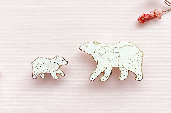 Ursa Major and Ursa Minor Enamel Pin Set