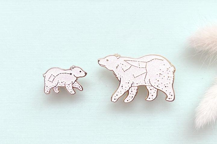 Ursa Major and Ursa Minor Enamel Pin Set