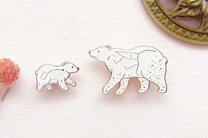 Ursa Major and Ursa Minor Enamel Pin Set