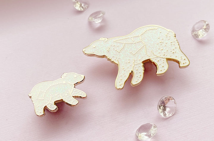 Ursa Major and Ursa Minor Enamel Pin Set