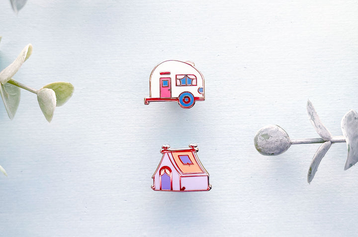 Vacation Homes Board Filler Enamel Pin Set