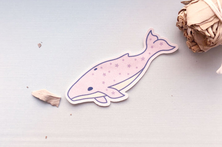 Starry Whale Microfiber Sticker
