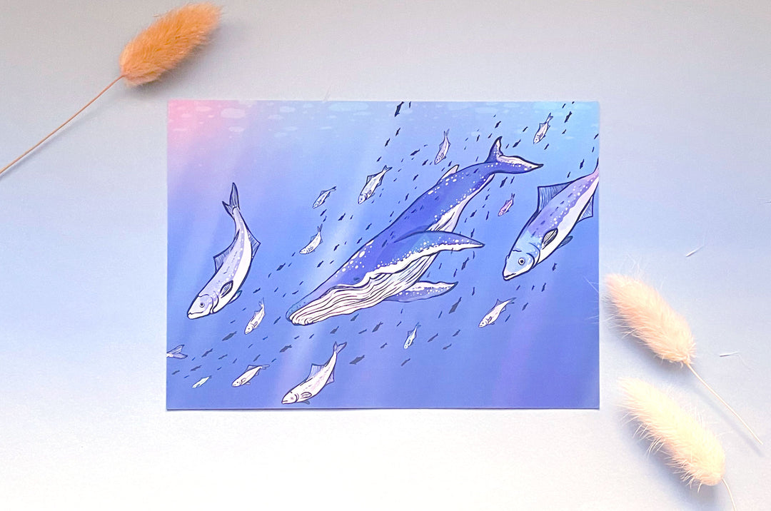 School Fish and Mira Art Print