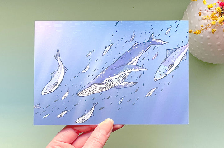 School Fish and Mira Art Print
