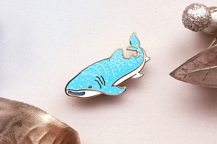 Happy Whale Shark Pin