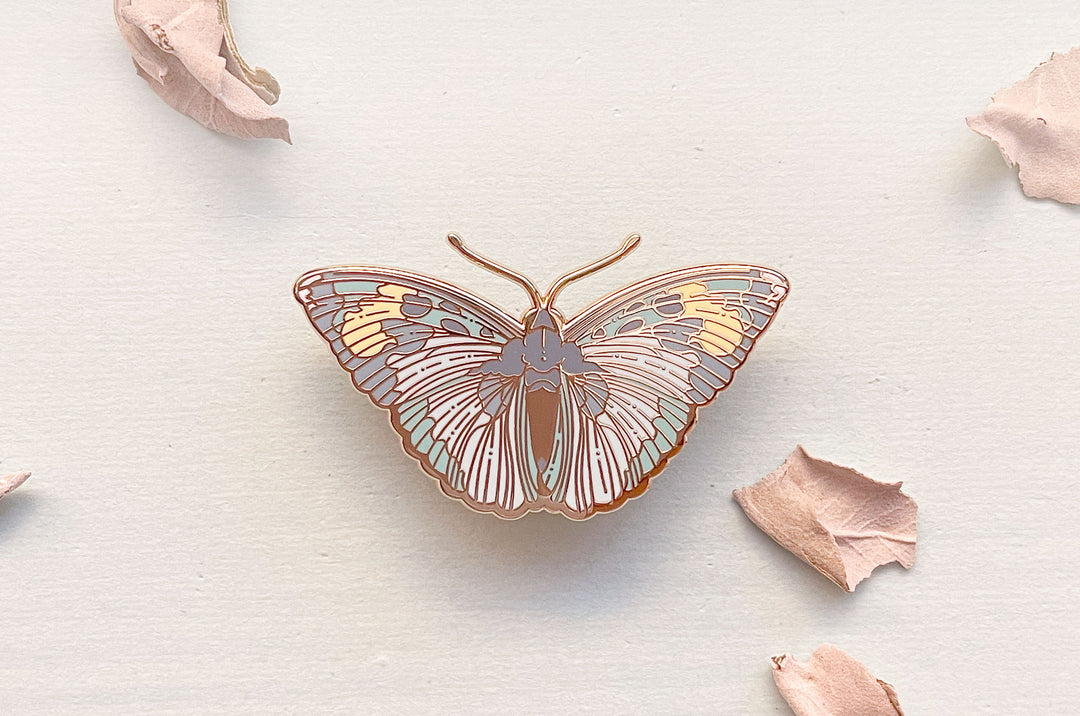 Widespread Forester Butterfly (Euphaedra medon) Enamel Pin