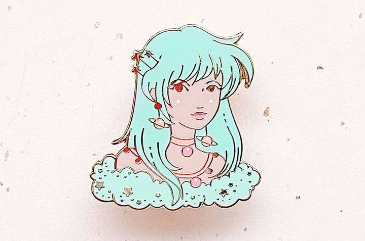 August Witch Peridot Enamel Pin
