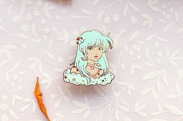 August Witch Peridot Enamel Pin