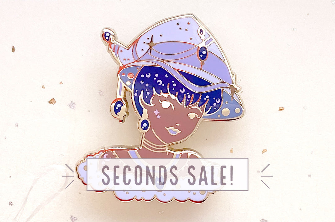 December Witch Tanzanite Enamel Pin (Seconds)