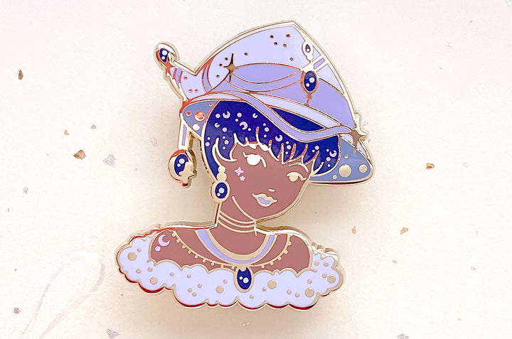 December Witch Tanzanite Enamel Pin
