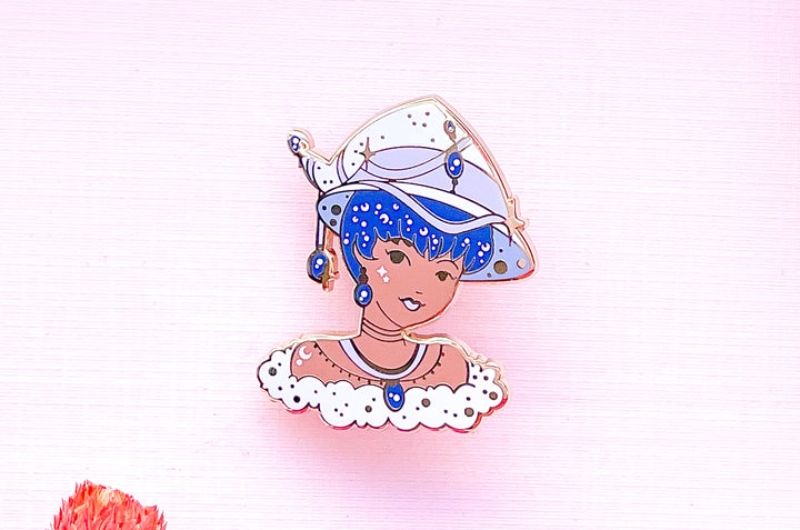 December Witch Tanzanite Enamel Pin