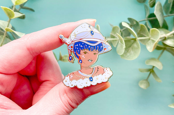 December Witch Tanzanite Enamel Pin