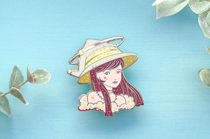 May Witch Emerald Enamel Pin