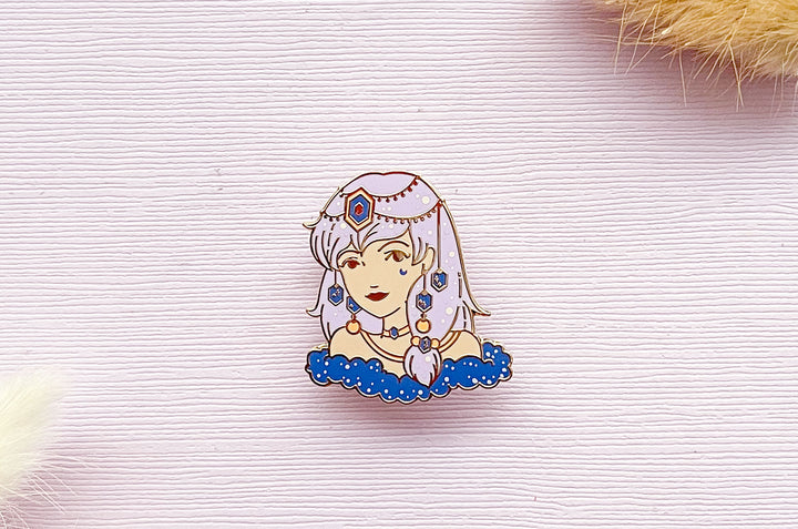 September Witch Sapphire Enamel Pin