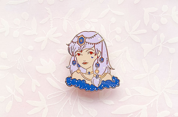 September Witch Sapphire Enamel Pin