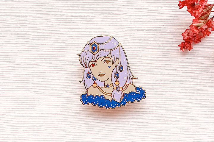September Witch Sapphire Enamel Pin