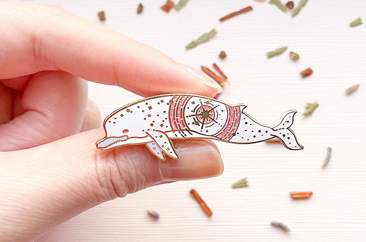 Ancient Zygophyseter (Event Horizon) Enamel Pin