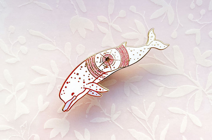 Ancient Zygophyseter (Event Horizon) Enamel Pin