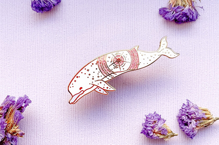 Ancient Zygophyseter (Event Horizon) Enamel Pin