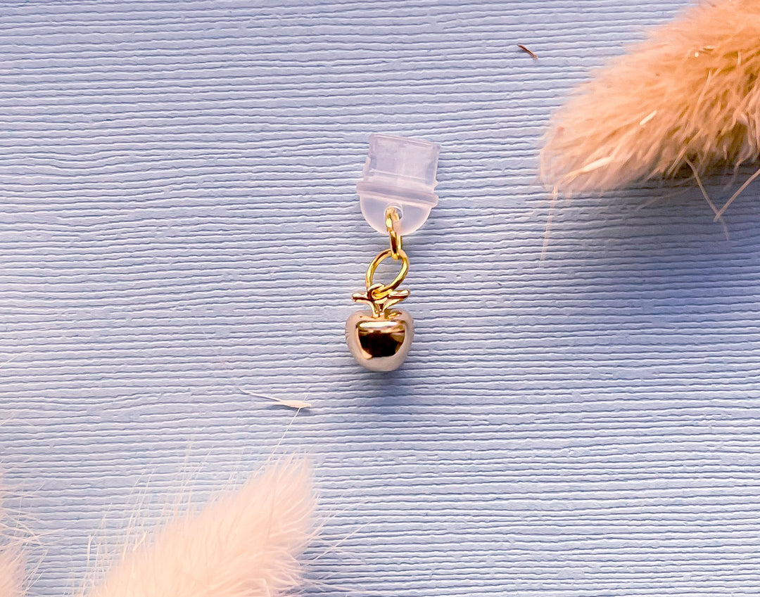 Little Golden Apple Dust Plug Charm