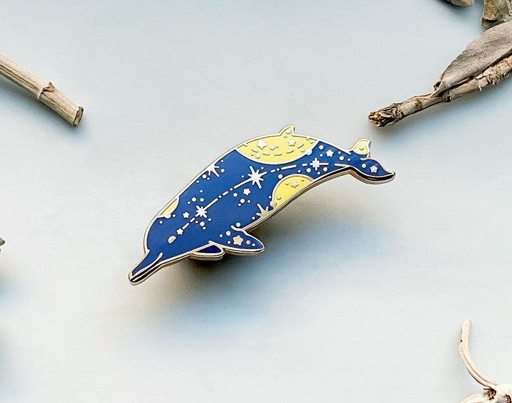 Arnoux's Beaked Whale (Star Path) Enamel Pin