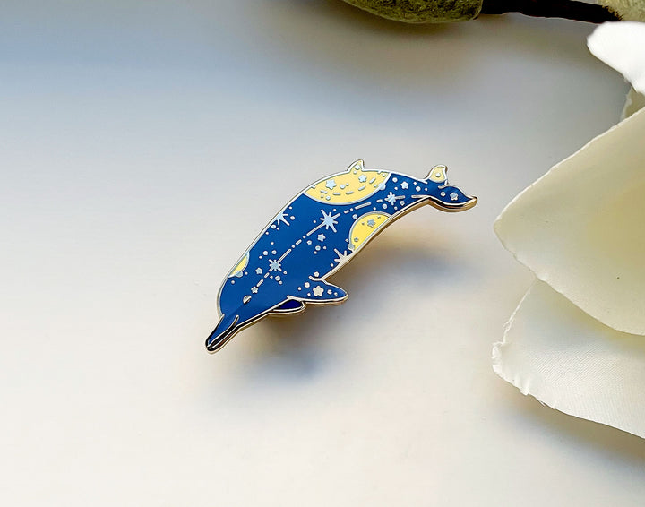 Arnoux's Beaked Whale (Star Path) Enamel Pin