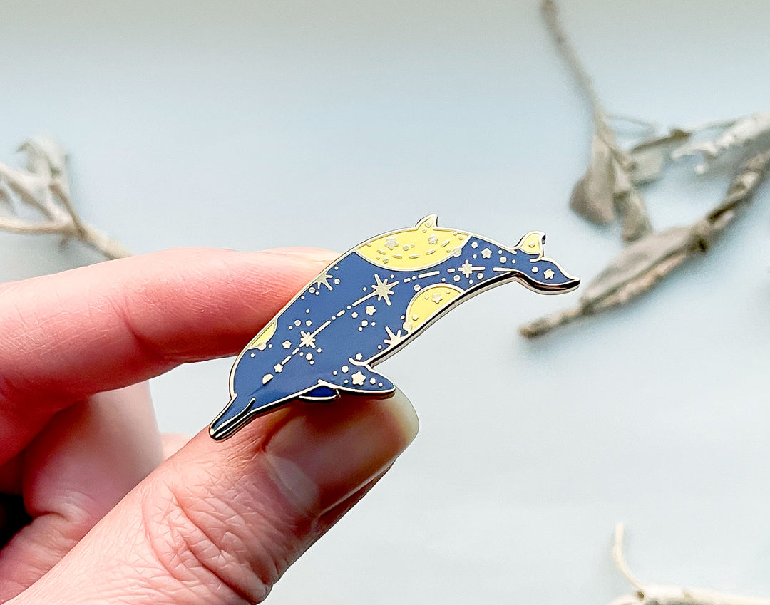 Arnoux's Beaked Whale (Star Path) Enamel Pin