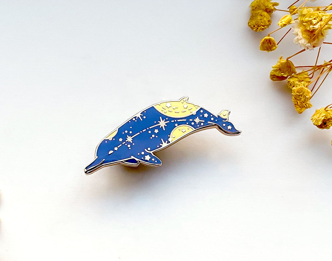 Arnoux's Beaked Whale (Star Path) Enamel Pin