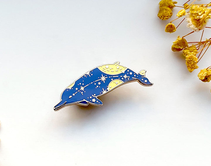 Arnoux's Beaked Whale (Star Path) Enamel Pin