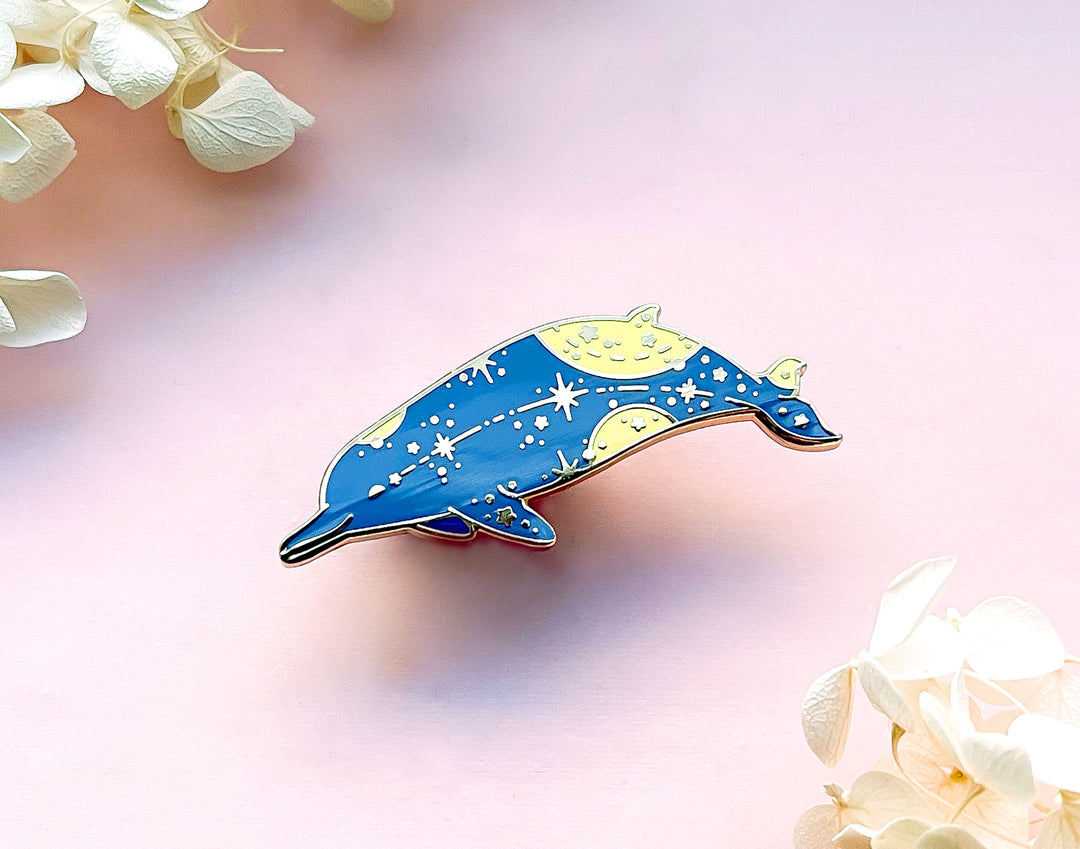 Arnoux's Beaked Whale (Star Path) Enamel Pin
