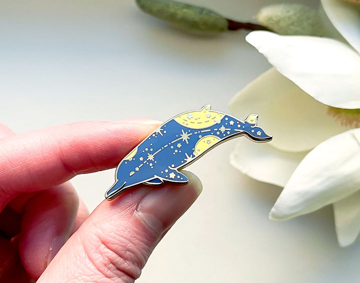 Arnoux's Beaked Whale (Star Path) Enamel Pin