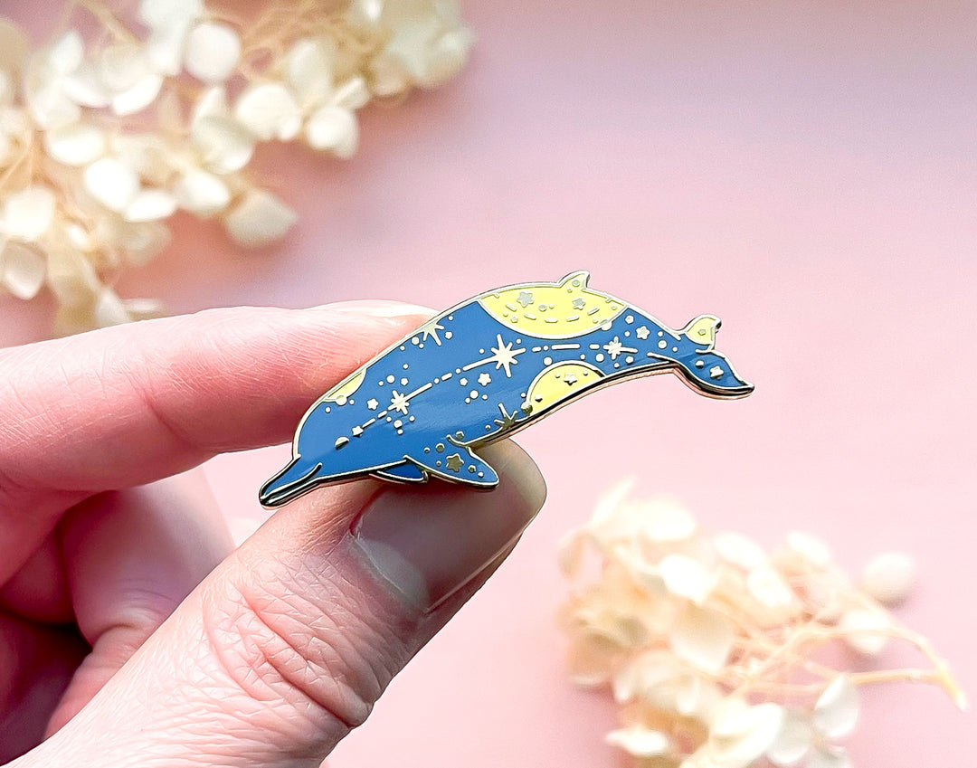 Arnoux's Beaked Whale (Star Path) Enamel Pin